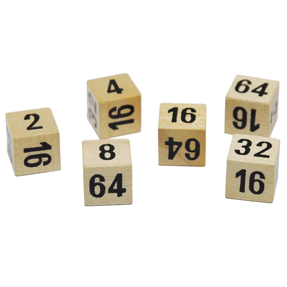 Backgammon Wooden Doubling Die 16 Mm 1-Pack