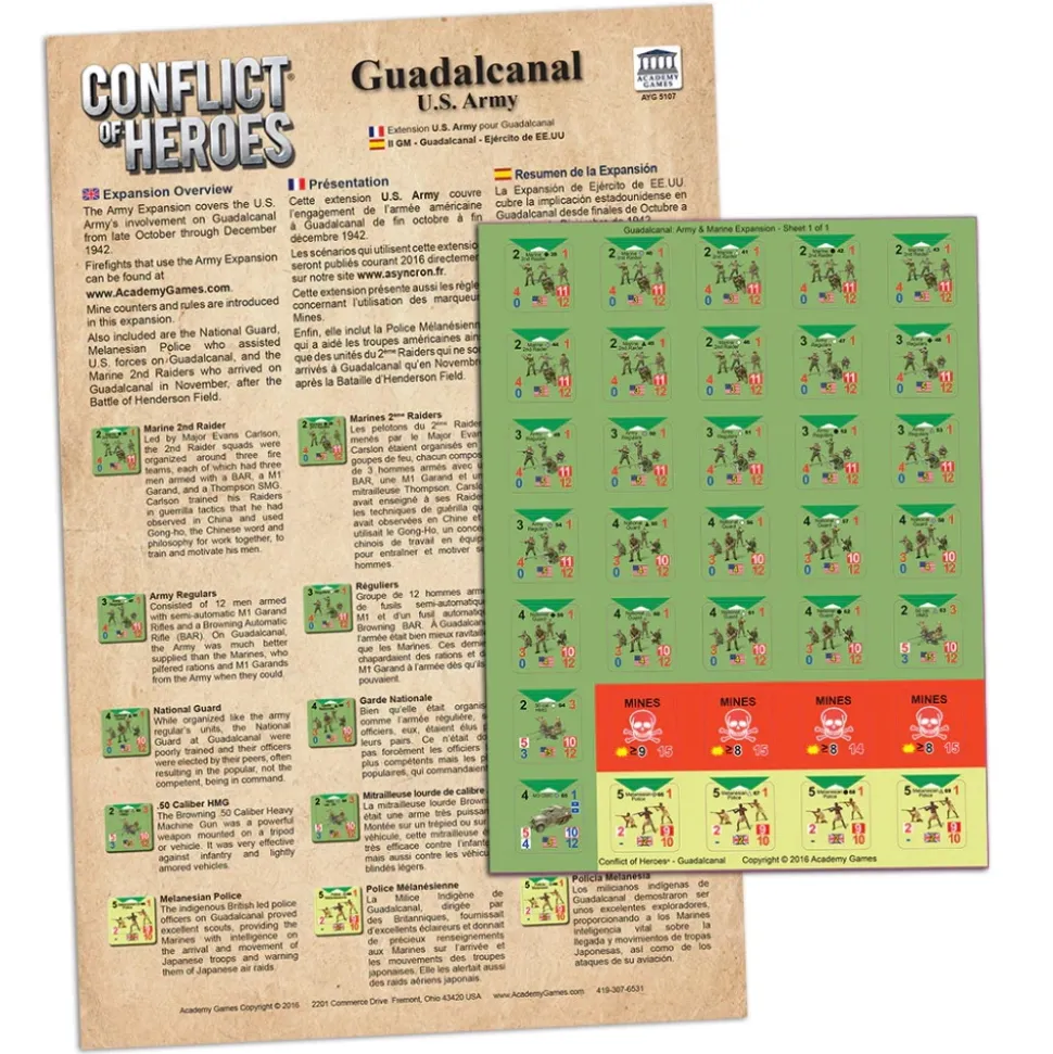 Conflict Of Heroes: Guadalcanal - Us Army Expansion