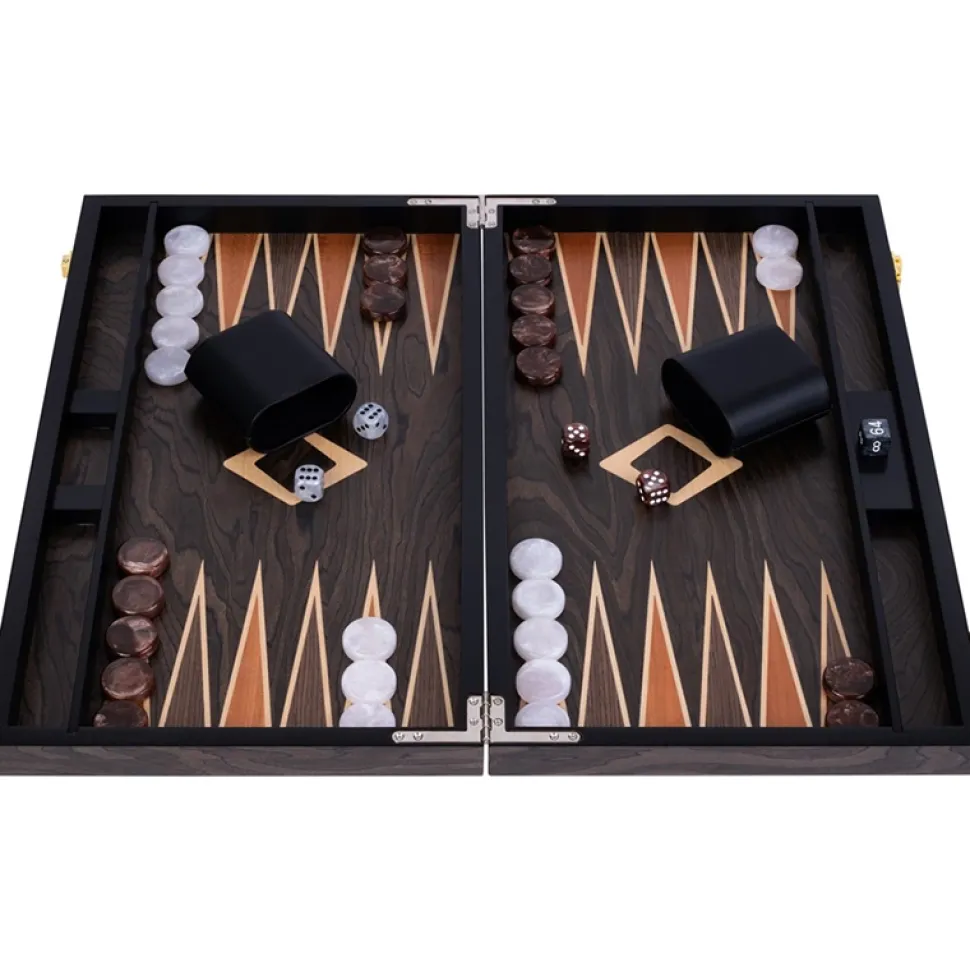 Longfield Backgammon Large Brown Ebony