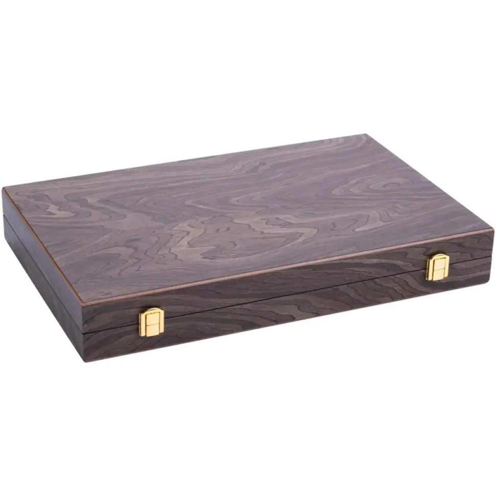 Longfield Backgammon Medium Brown Ebony