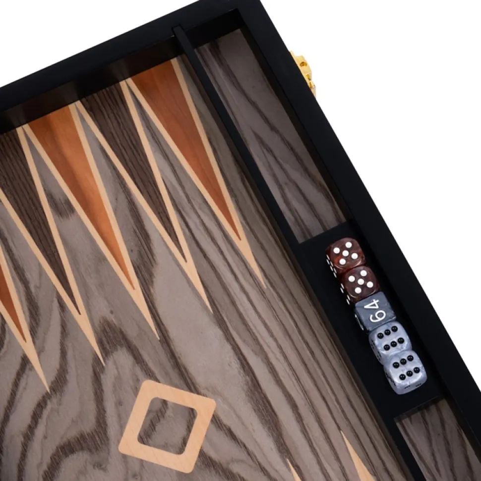 Longfield Backgammon Medium Ebony