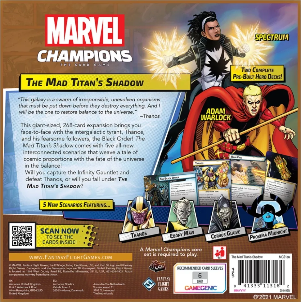Marvel Champions Tcg: The Mad Titan''S Shadow (Exp.)