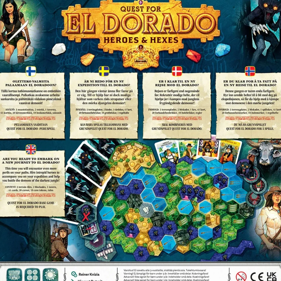 Quest For El Dorado: Heroes & Hexes (Exp.) (Swe)